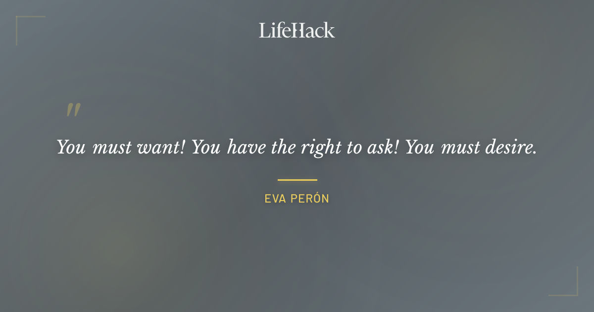 Quote by Eva Perón