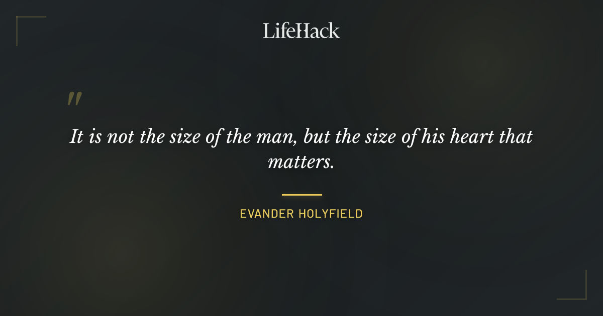 Quote by Evander Holyfield