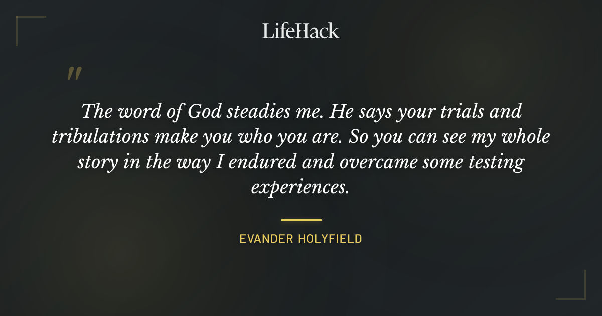 Quote by Evander Holyfield