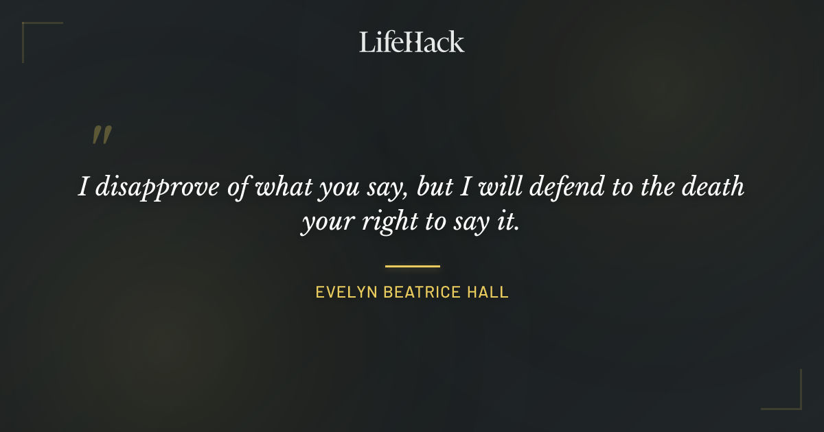 Quote by Evelyn Beatrice Hall