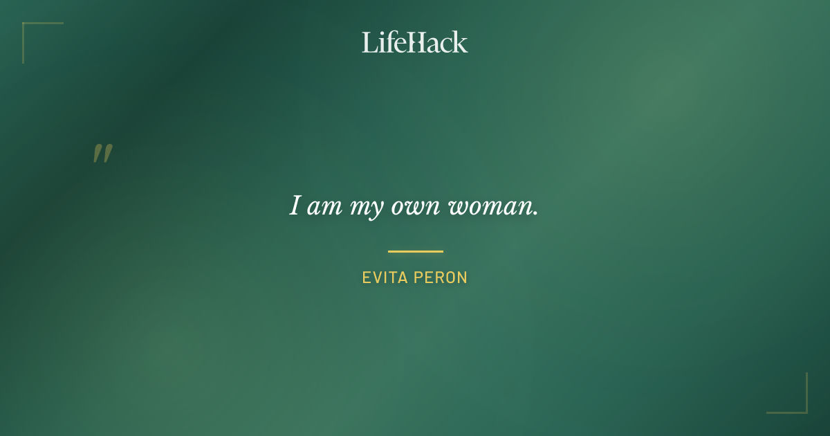 Quote by Evita Peron