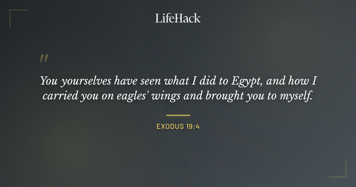 Quote by Exodus 19:4