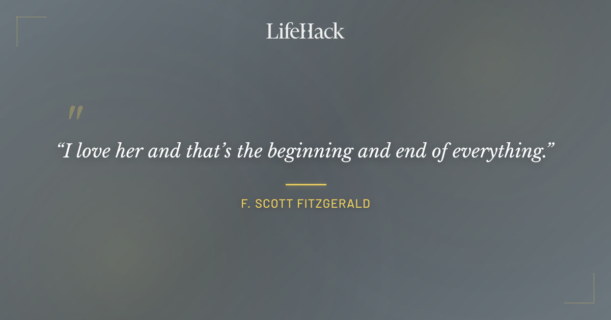 Quote by F. Scott Fitzgerald