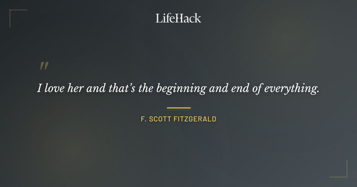 Quote by F. Scott Fitzgerald