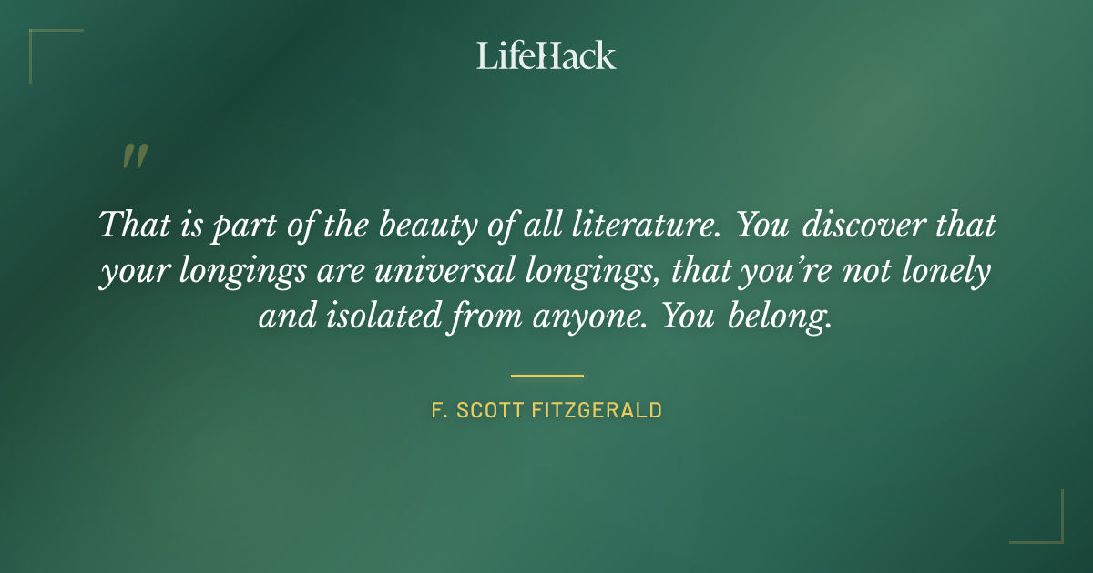 Quote by F. Scott Fitzgerald