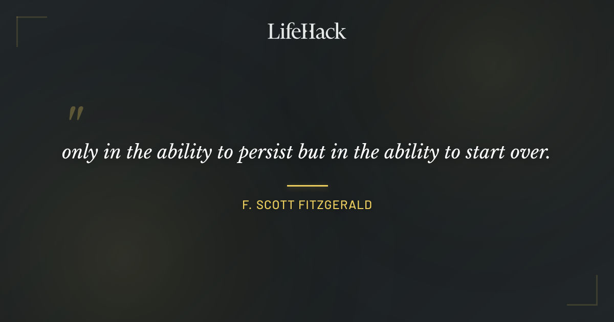 Quote by F. Scott Fitzgerald