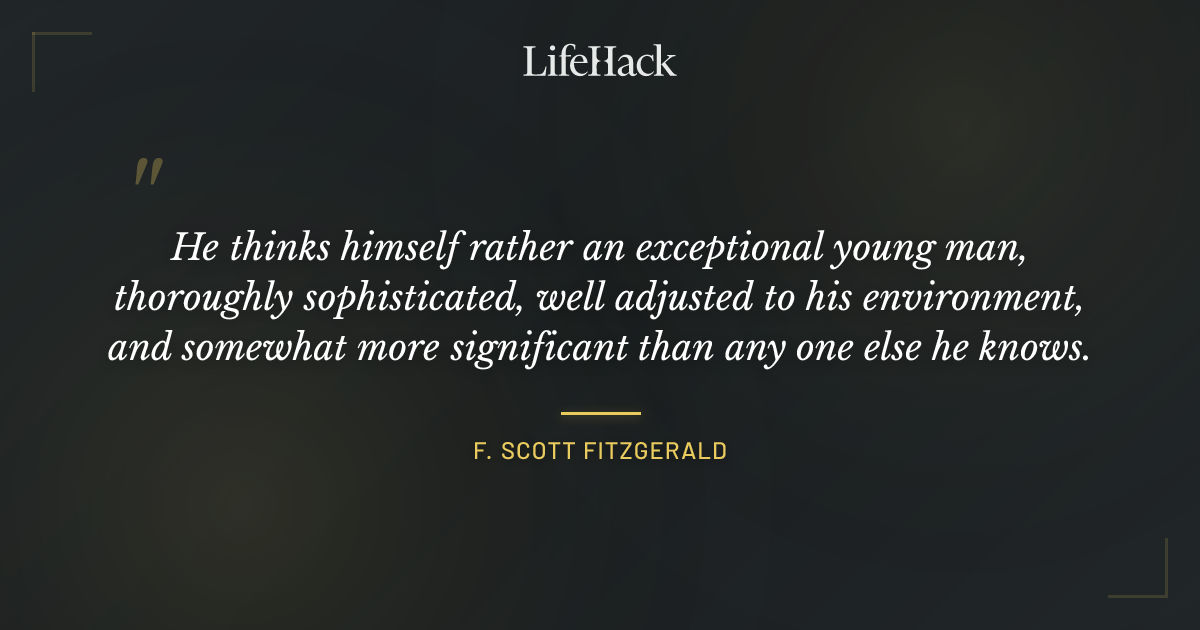 Quote by F. Scott Fitzgerald