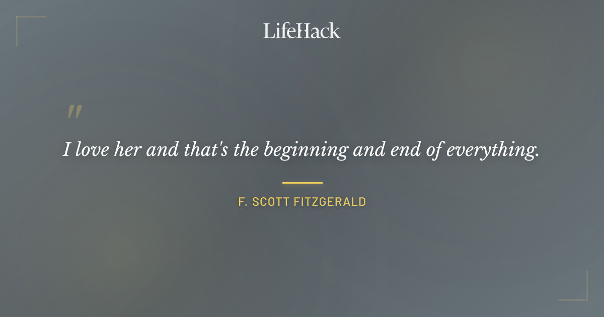 Quote by F. Scott Fitzgerald