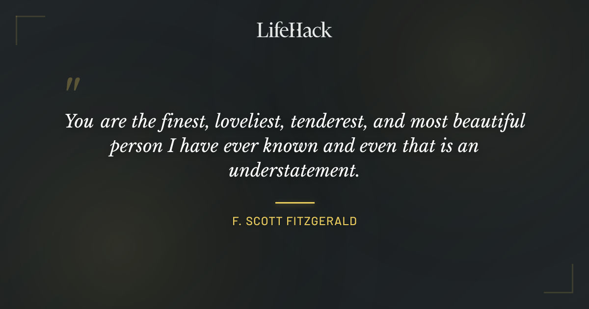 Quote by F. Scott Fitzgerald