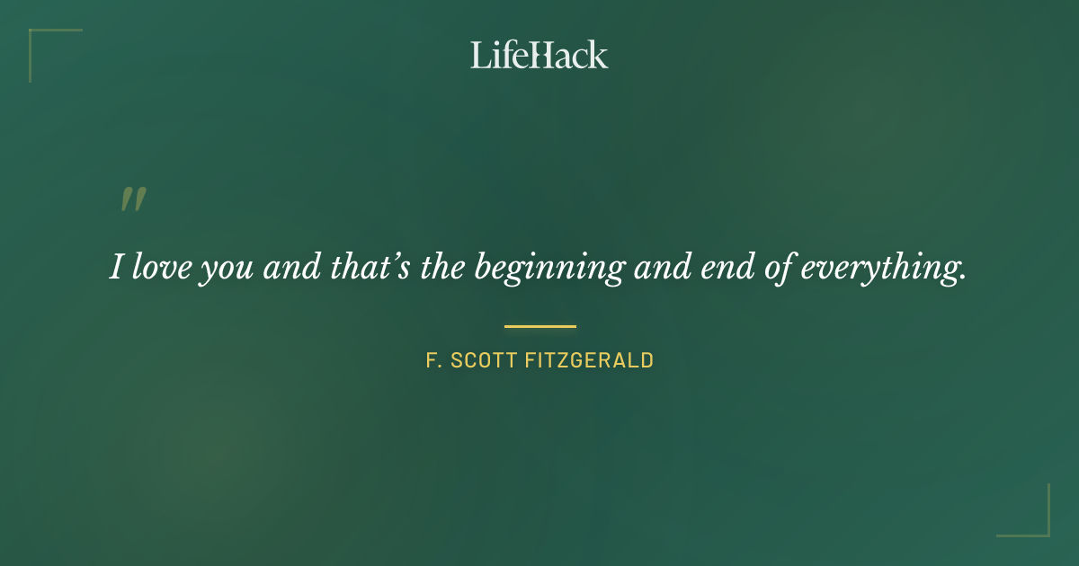 Quote by F. Scott Fitzgerald