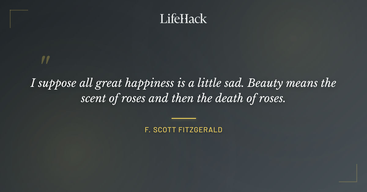 Quote by F. Scott Fitzgerald