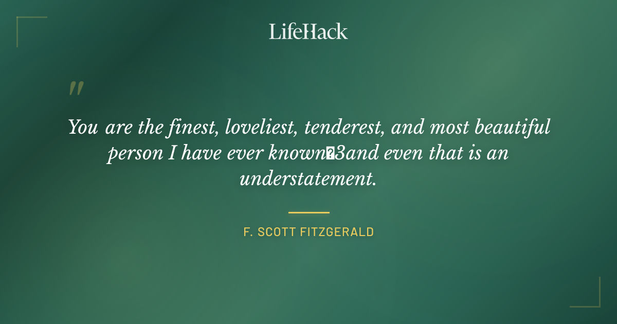 Quote by F. Scott Fitzgerald