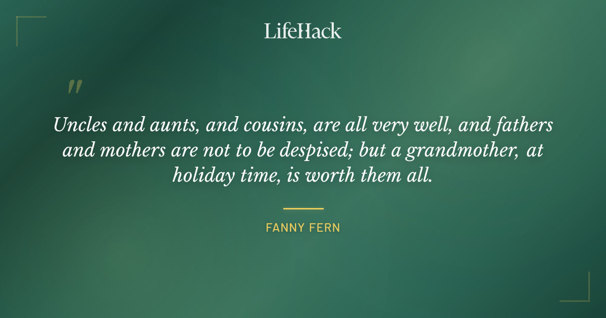 Quote by Fanny Fern