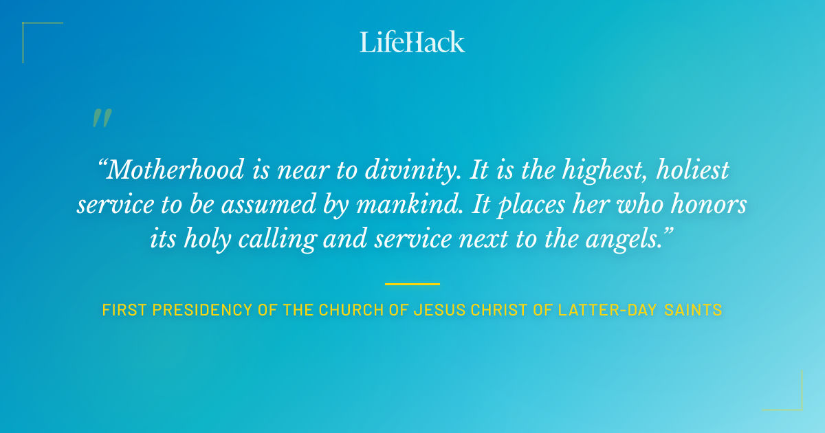 Quote by First Presidency of The Church of Jesus Christ of Latter-day Saints