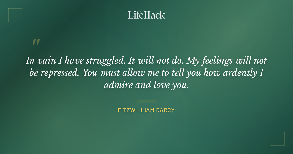 Quote by Fitzwilliam Darcy
