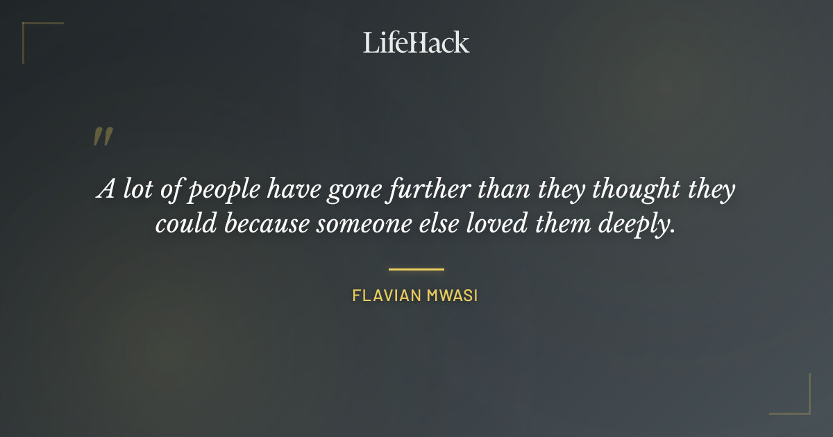 Quote by Flavian Mwasi