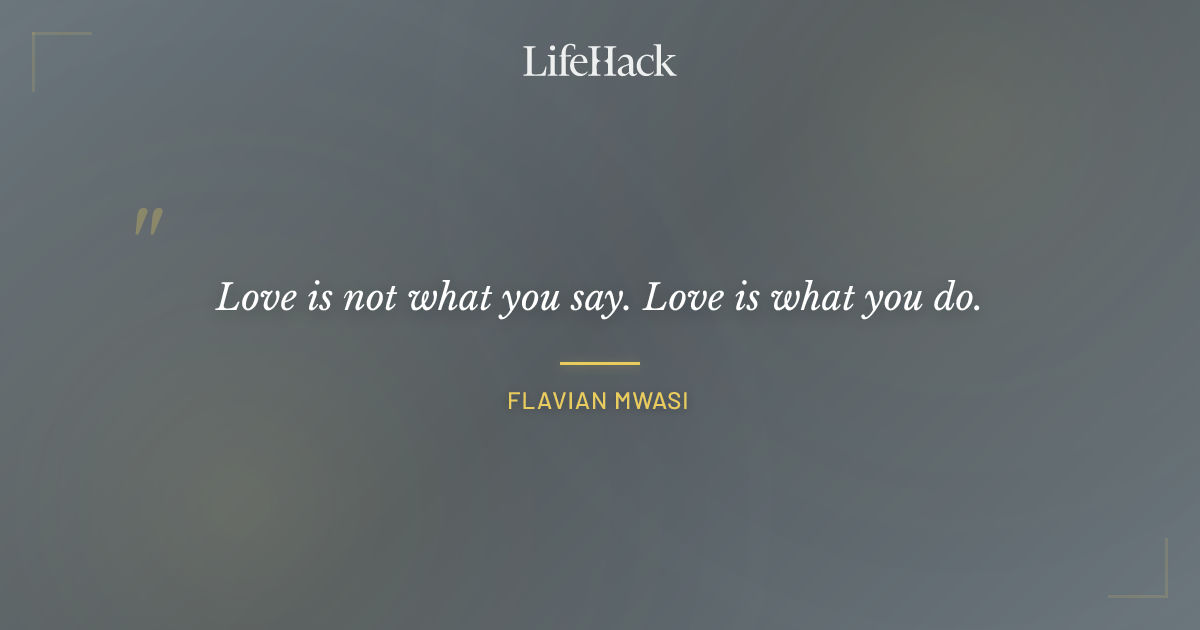 Quote by Flavian Mwasi