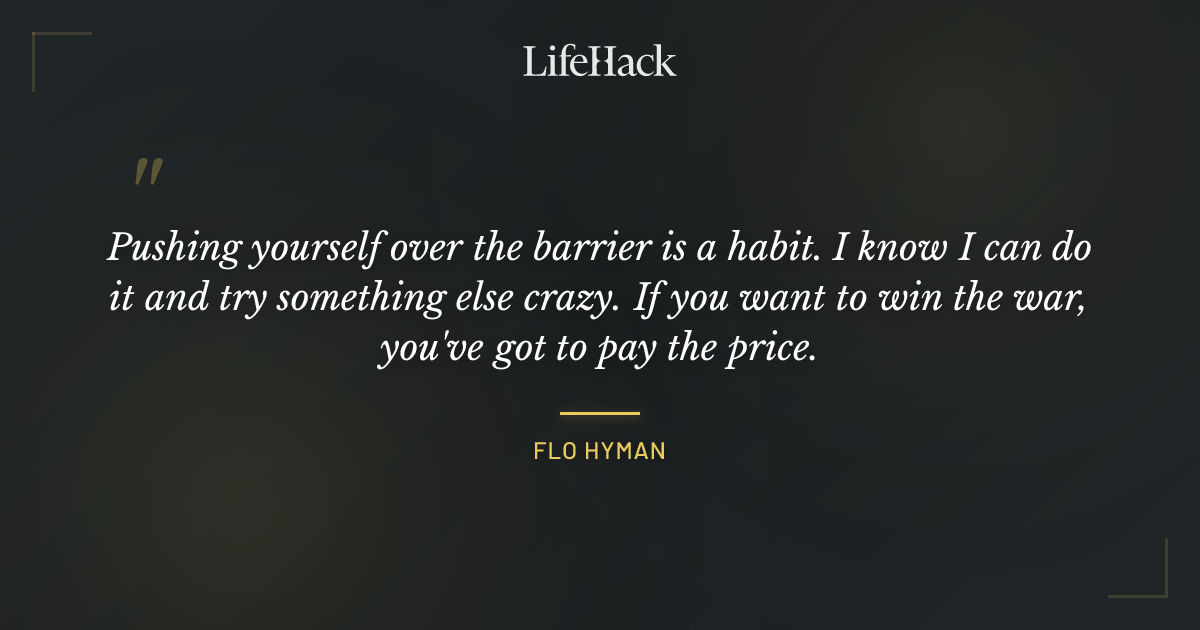 Quote by Flo Hyman