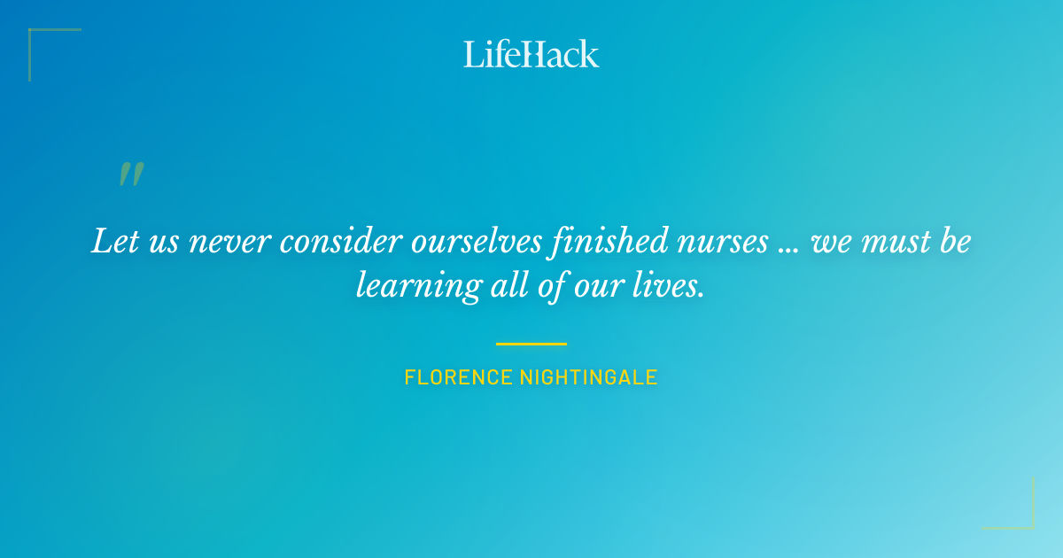 Quote by Florence Nightingale