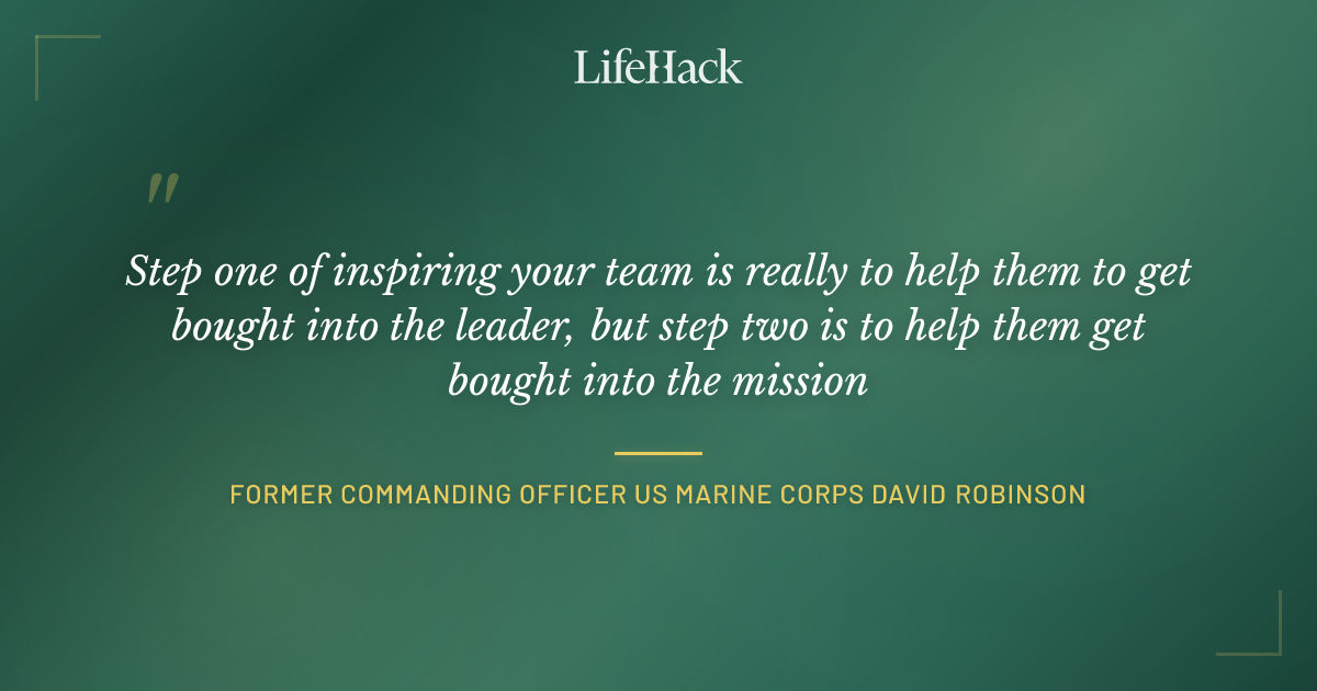 Quote by Former Commanding Officer US Marine Corps David Robinson