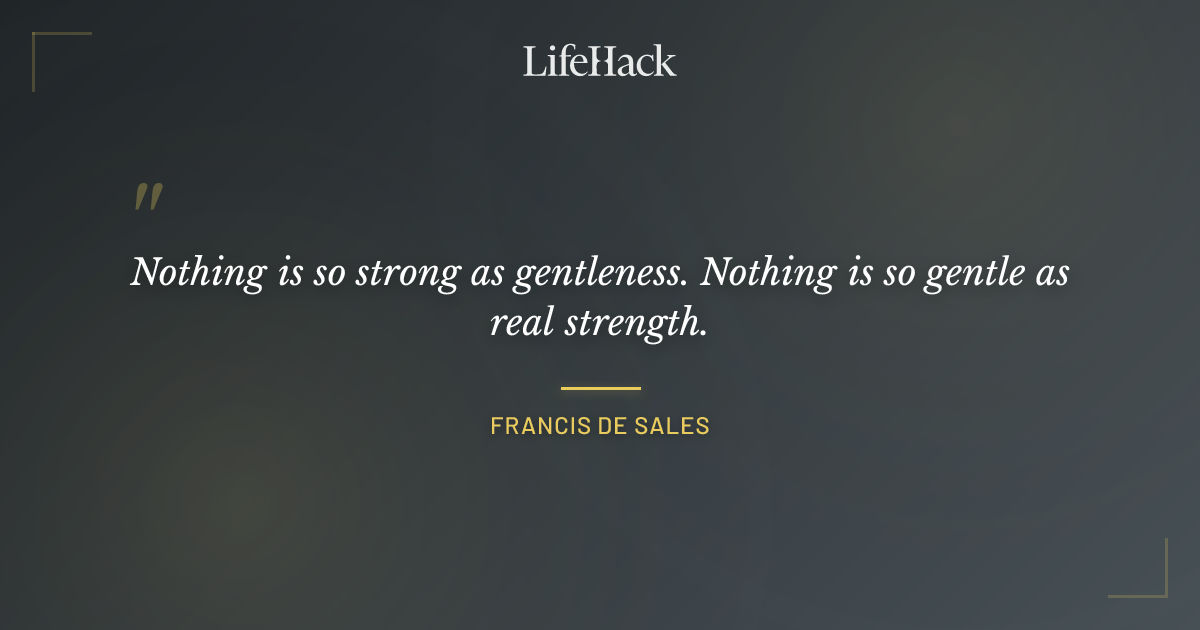Quote by Francis de Sales