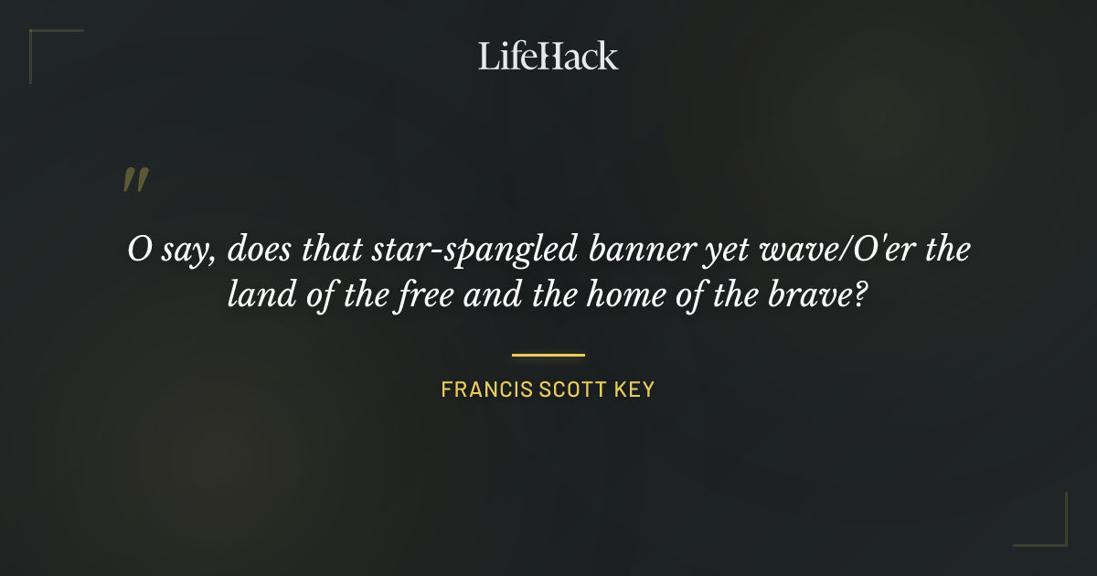Quote by Francis Scott Key