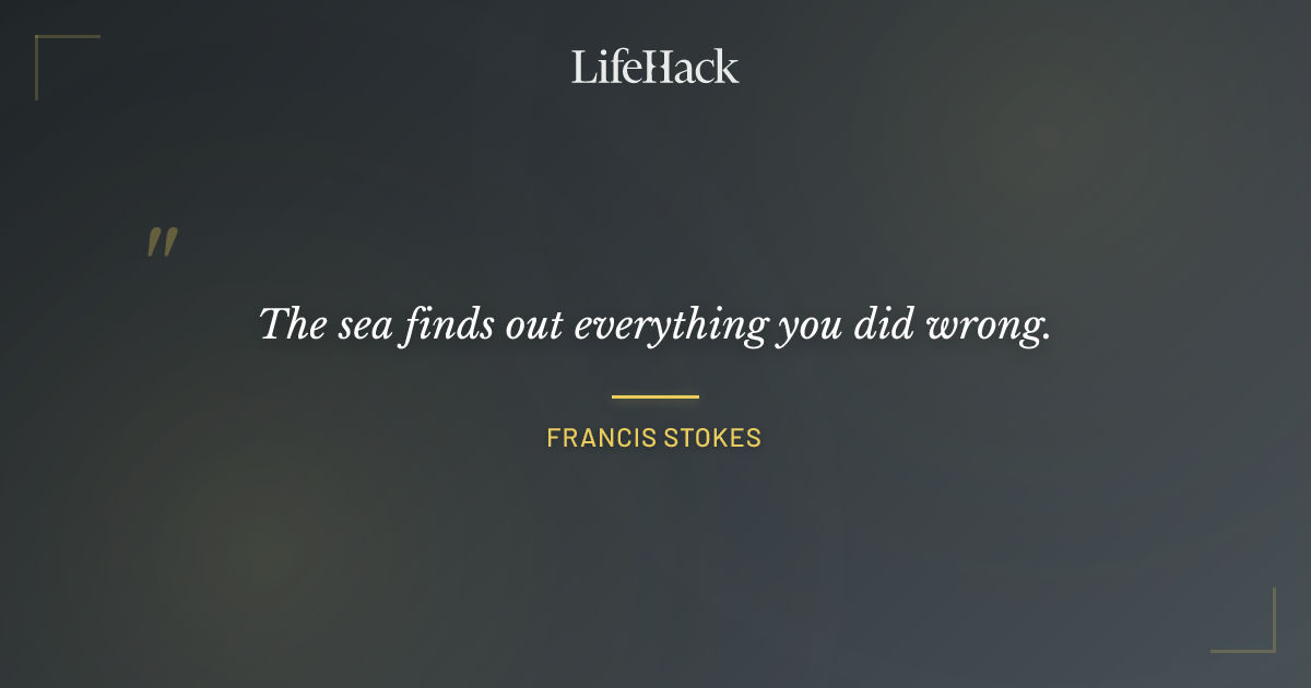 Quote by Francis Stokes