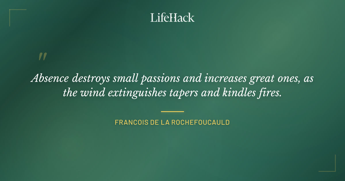 Quote by Francois de La Rochefoucauld