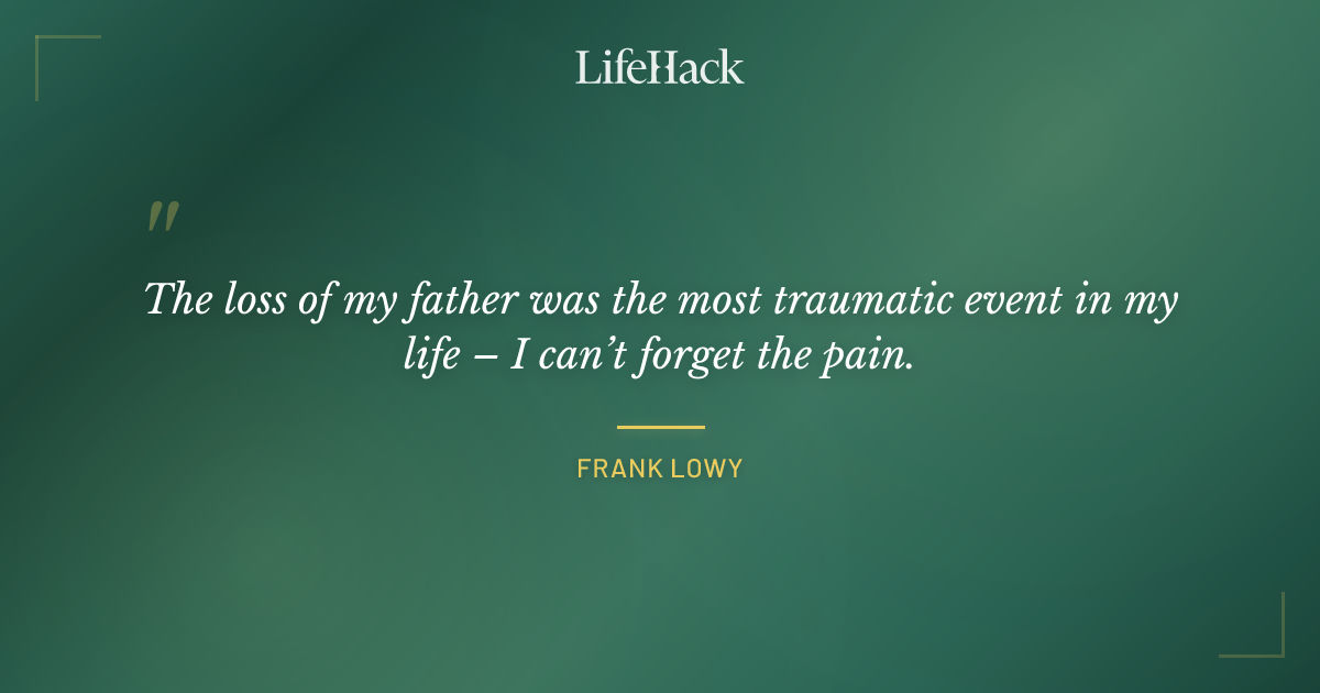 Quote by Frank Lowy