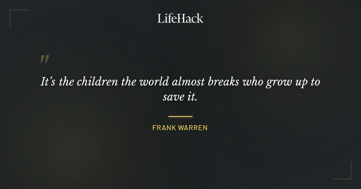 Quote by Frank Warren