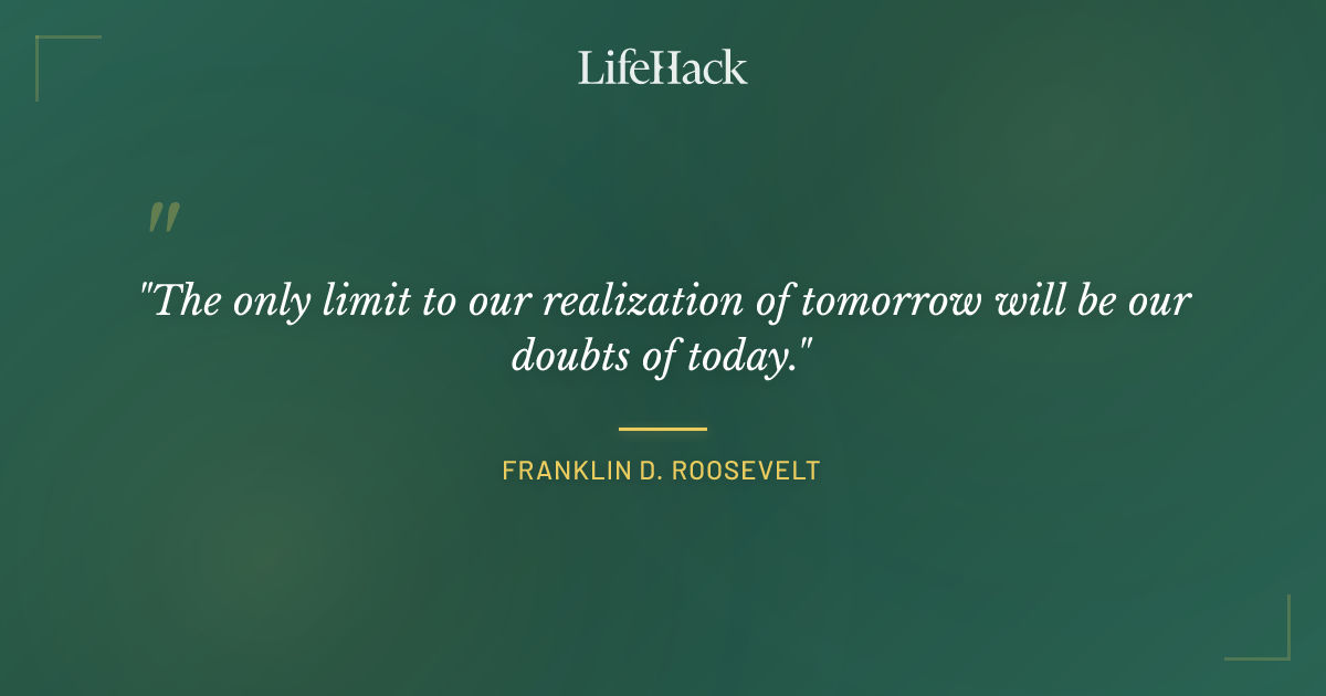 Quote by Franklin D. Roosevelt