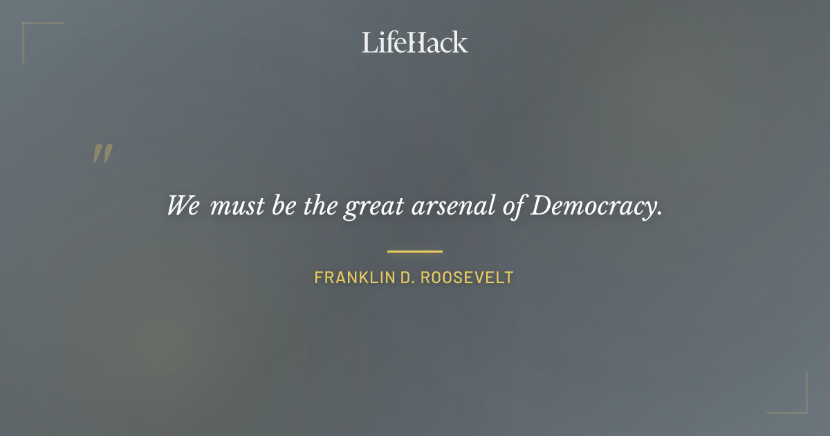 Quote by Franklin D. Roosevelt
