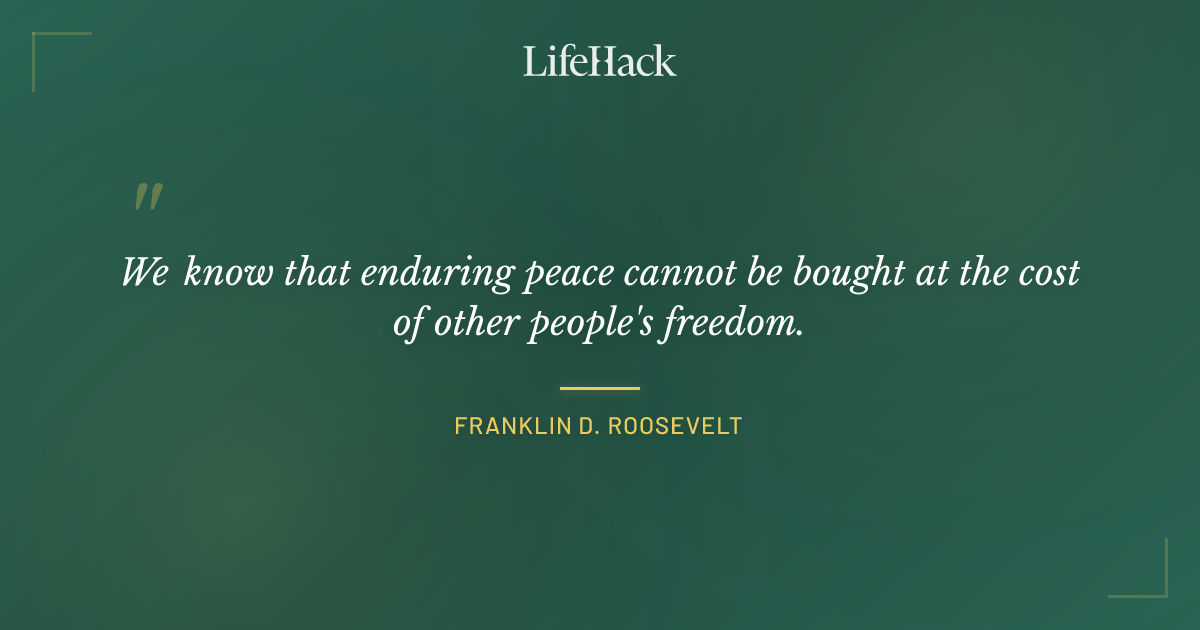 Quote by Franklin D. Roosevelt