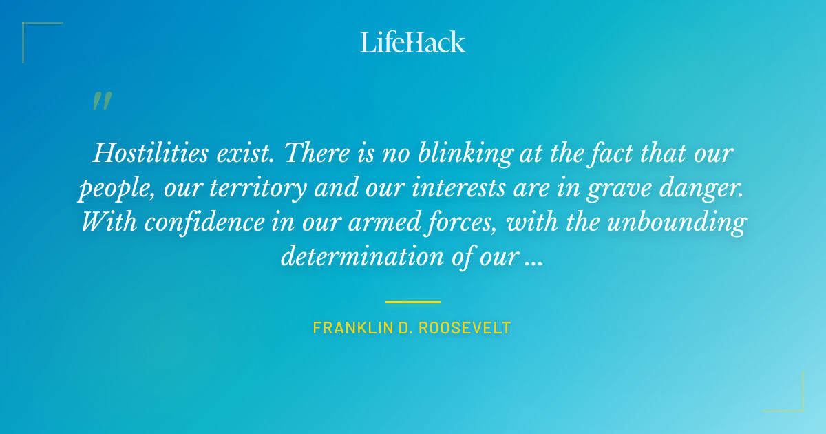 Quote by Franklin D. Roosevelt