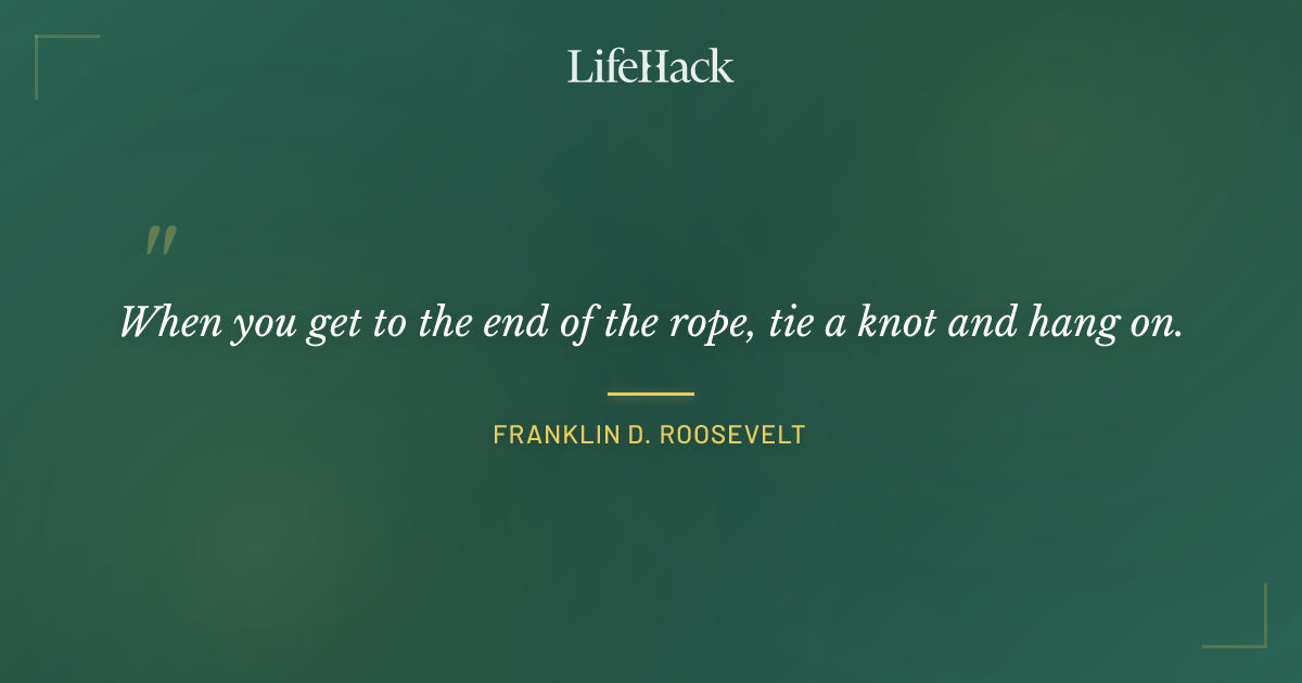 Quote by Franklin D. Roosevelt