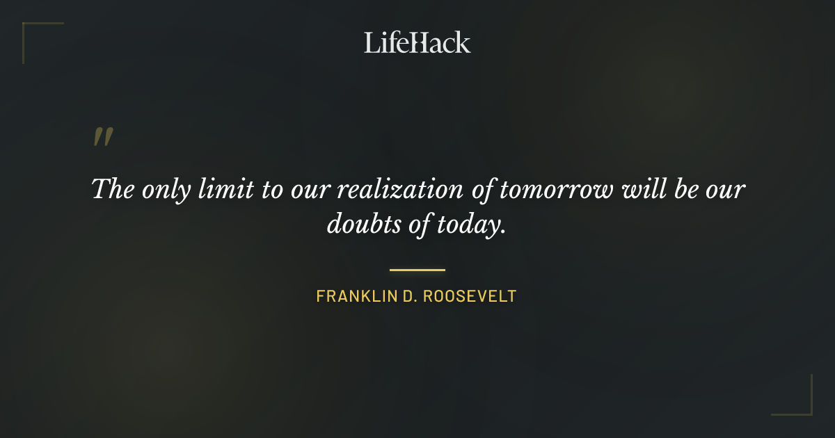 Quote by Franklin D. Roosevelt