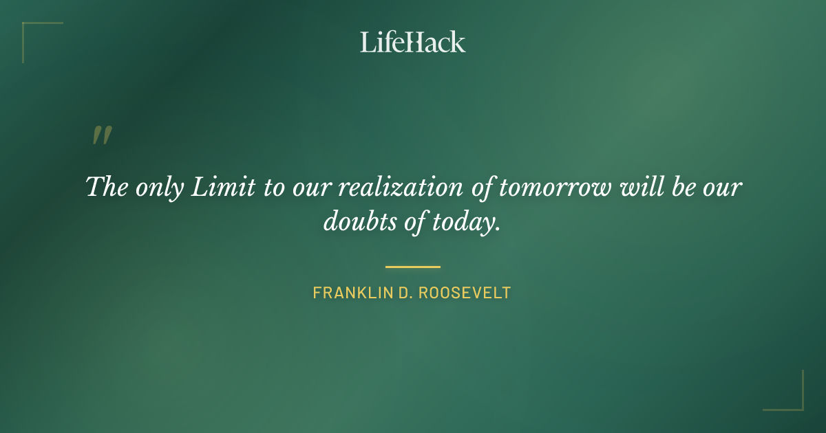 Quote by Franklin D. Roosevelt