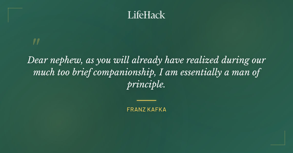 Quote by Franz Kafka