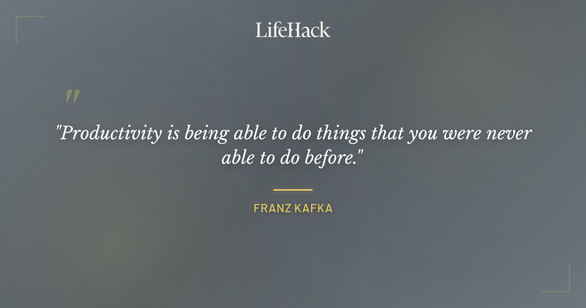 Quote by Franz Kafka