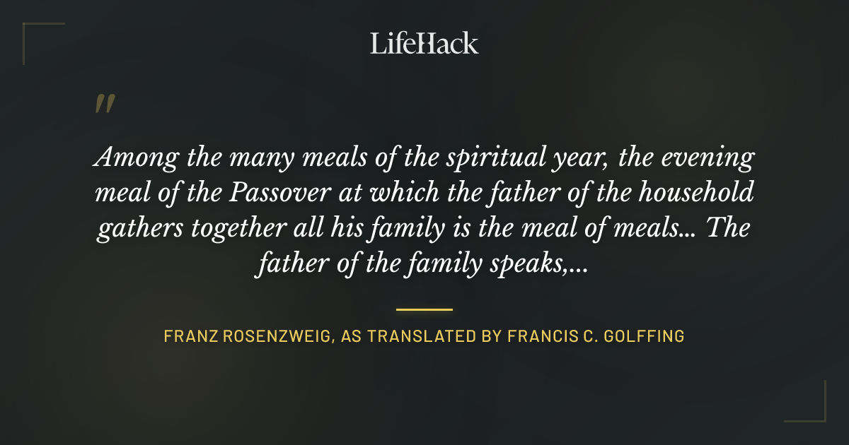Quote by Franz Rosenzweig, as translated by Francis C. Golffing