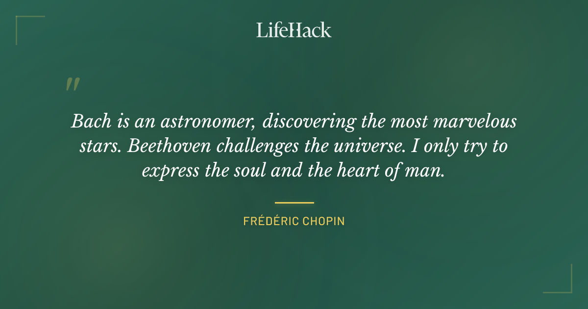 Quote by Frédéric Chopin