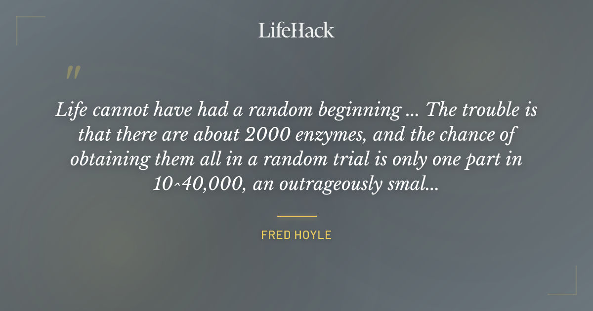 Quote by Fred Hoyle
