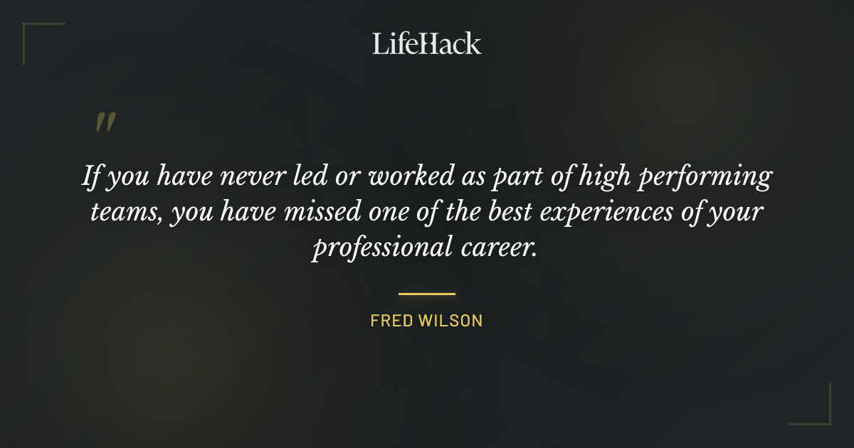 Quote by Fred Wilson