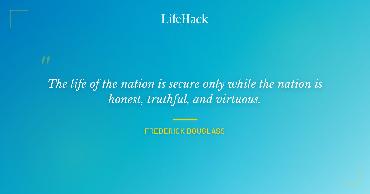 Quote by Frederick Douglass