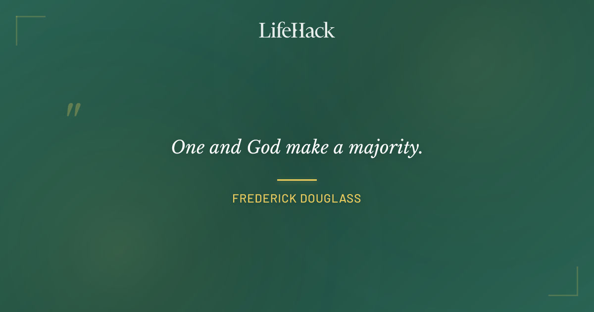Quote by Frederick Douglass