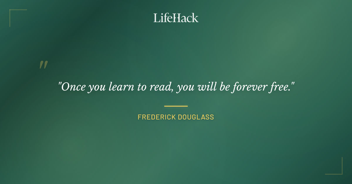 Quote by Frederick Douglass