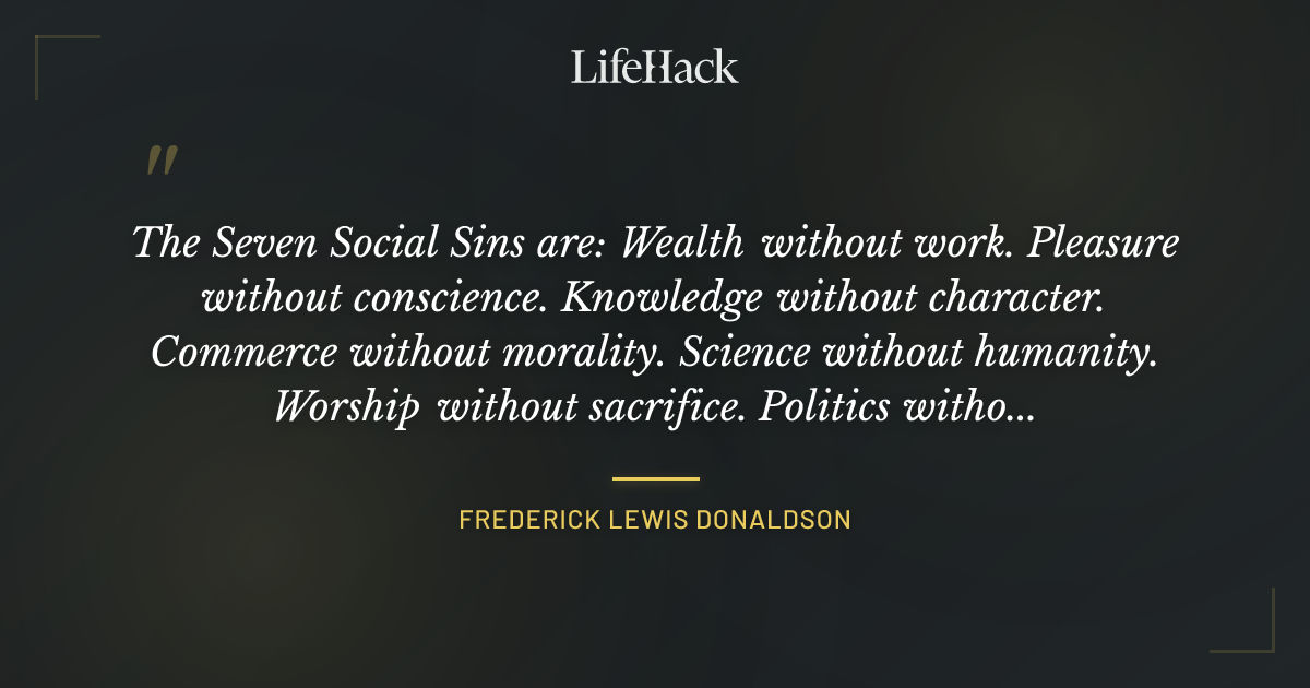 Quote by Frederick Lewis Donaldson