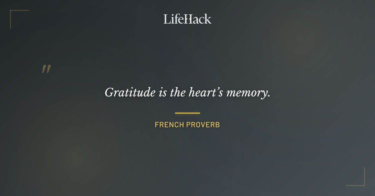 Quote by French Proverb