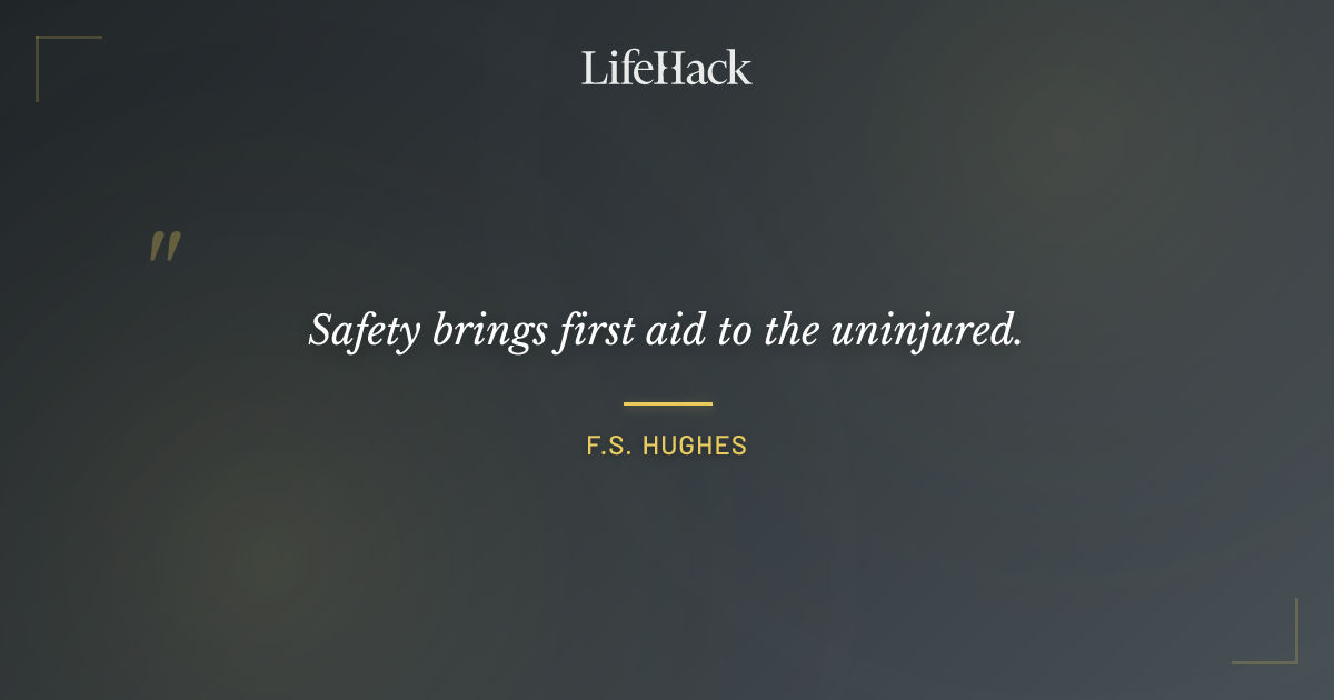 Quote by F.S. Hughes