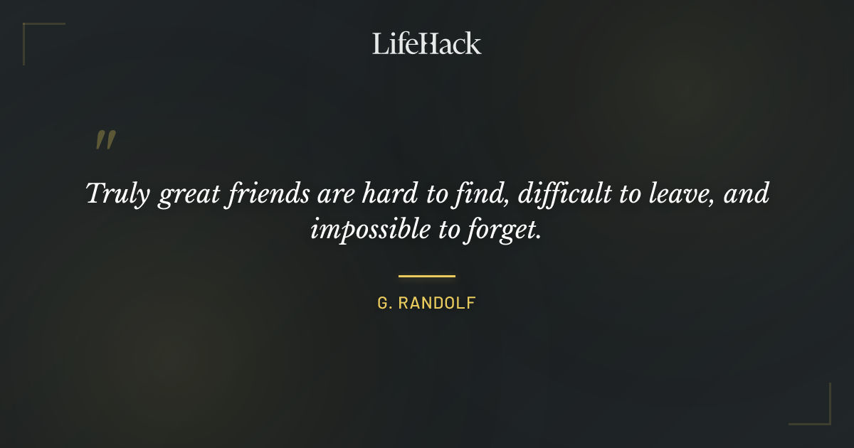 Quote by G. Randolf